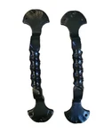 10.5" Wrought Iron Garage Door Handles Carriage Style Pulls Pair W/ Hardware. Fixed Price $39.99.