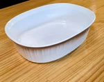 Corningware F-2-B Liter White/tan Oval Casserole Dish Baking Vintage Usa. Fixed Price $22.99.