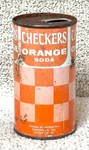 *one Of Kind*-pre-zip Code Checkers Orange Soda Can-juice Tab. Fixed Price $125.00.
