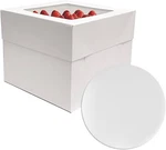 3 Sets Boxes 10X10X8 Inches With Boards Bakery For Cakes. Fixed Price $24.26.