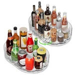 Holinwa Lazy Susan Organizer For Refrigerator, 13.5'' X 8.5'' Clear Rectangul.... Fixed Price $46.27.