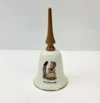 Mj Hummel Goebel Porcelain Bell Sing With Wooden Handle Ars Switzerland. Fixed Price $12.59.