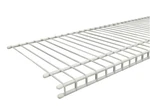 Closetmaid 4714 Superslide 12" X 48" 1" White Wire Wall Mount Shelf 6PK. Fixed Price $86.39.