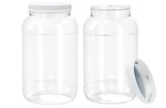 Ljdeals 1 Gallon Clear Plastic Jars With Lids, Wide Mouth Storage. Fixed Price $30.29.