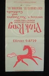 1950S Pink Pony Serving Luncheons Mondays Thru Fridays 4201 Charles Rockford Il. Fixed Price $5.73.