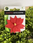 Charles Viancin Silicone Poinsettia Wine Bottle Stopper - New. Fixed Price $10.75.