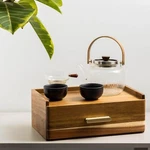 Acacia Wood Tea Bag Organizer, Organizers And Storage Boxes. Fixed Price $59.99.