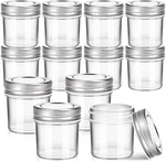 Oz Mini Marson Set 12, Small Glass Jars With Leak-proof Sliver Lids,. Fixed Price $30.92.