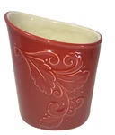 Cayenne Red Pfaltzgraff Utensil Holder Crock, Weir In Your Kitchen, Nwt. Fixed Price $25.99.