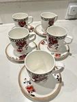 Villeroy & Boch Artesano Provencal Lavender Mugs Saucers Set 5 Cup !. Fixed Price $200.00.
