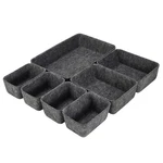 Kwlet Desk Drawer Organizer Tray Dividers Set Kitchen Bathroom Dark Grey. Fixed Price $21.82.