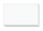 Ruled Index Cards, On 100LB. Heavyweight Thick White Cover Stock. "100 Per Pa.... Fixed Price $22.62.