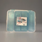 Sterilite Divided Case Blue/clear Plastic Lidded Organizer 5 Compartments. Fixed Price $20.00.