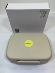 Bento Box Sky Genius Travel Lunch Case Includes Fork Spoon Beige Hard Shell. Fixed Price $9.95.