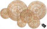 Chi An Home Wicker Wall Baskets Set Of 6, 23" 21" 15" #R012. Fixed Price $40.09.