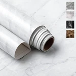 Marble Peel And Stick Wallpaper (24" X 78", High-gloss, White) Self-adhesive .... Fixed Price $58.49.