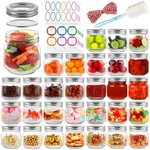 Urspeedteklive 30 Pack Mason Jars 8 Oz With Regular Lids Bands, Clear. Fixed Price $41.58.