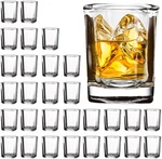 30 Pack Heavy Base Shot Glasses Bulk Vivimee 2.2 Oz Square Set C.... Fixed Price $29.50.