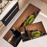 Tayney Red Wine Kitchen Rugs And Mats Non Skid Washable Set Onesize, 1. Fixed Price $32.99.
