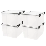 Iris Usa Pack Storage Bins Plastic Gasket Box With Tight Latching Lids, 47 Qt. Fixed Price $114.99.