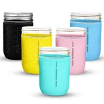 Mason Jar Silicone Sleeve Multi-color Protective Covers, Non-slip Protectio.... Fixed Price $34.39.