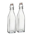 Bormioli Rocco Swing Top Glass Bottle (set Of 2) - 17 Oz., Clear. Fixed Price $33.99.