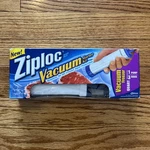 Ziploc Vacuum Starter Kit - 1 Pump And 3 Freezer Quart Size Bags Sealed New. Fixed Price $15.98.