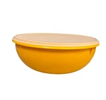 Vtg Tupperware Fix Mix Bowl 274-12 Lid 224-5 Large 12" Yellow Orange. Fixed Price $24.99.