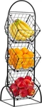 Sorbus 3-TIER Metal Wire Market Basket Storage Stand For Fruit, Vegetables, Snac. Fixed Price $65.99.