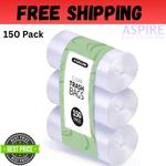 4 Gallon Trash Bags - 150 Small Mini Garbage 17" X 18" Clear Waste Basket. Fixed Price $9.99.