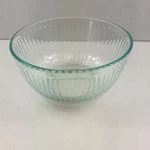 Pyrex 7403 Clear Ribbed 10 Cup Mixing Bowl Usa 2.5 Green Tint Vintage. Fixed Price $22.00.