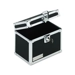 Vaultz Locking Index File With Flip Top Holds 450 6 Cards, Black. Fixed Price $24.09.