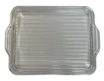 Vtg Pyrex Glass Lid 503-C Ribbed Handles Dish Cover Only 9.75" 7" Read. Fixed Price $9.99.
