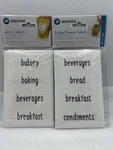 Interdesign Pantry Fridge Freezer Food Assorted Clear 72PCS Labels. Fixed Price $9.99.