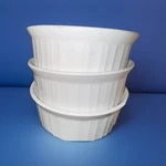 Set Of 3 Corningware French White F-16-B 500 Ml 5.5" Round Casserole Bowls Euc. Fixed Price $18.92.