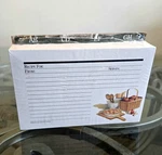 1994 Longaberger X 6 Recipe Cards Shades Of Autumn Large 100 Pcs With Dividers. Fixed Price $40.00.