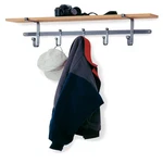 Enclume Shelf Coat Rack Hardwood Hammered Steel SCR5 Hs. Fixed Price $208.19.