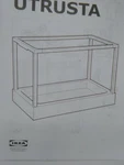 Ikea Pull-out Recycling Trash Can Tray 702.461.12 Utrusta For Cabinets White. Fixed Price $32.95.