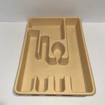 Vintage Rubbermaid Model 2921 Silverware Tray & Utensil Organizer Almond. Fixed Price $10.00.