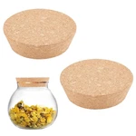 Ahandmaker 2PCS Large Cork Lids For Jars, Tapered 2.99 To 3.62IN, Burlywood. Fixed Price $13.87.