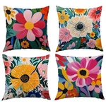 4 Pack Decorative Throw Pillow Cases Set Cushion Covers 18"X18". Fixed Price $11.99.