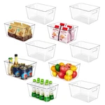 Yihong Clear Pantry Storage Organizer Bins, 10 L(11.2"L X 7.5"W 6"H),. Fixed Price $56.11.