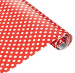 GLOW4U Self Adhesive Vinyl Red Polka Dot Contact Paper Shelf Drawer Liner.... Fixed Price $13.63.