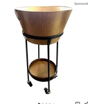 Old Dutch International Beverage Tub And Tray With Wheels. Fixed Price $47.98.