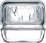 European Tempered Glass Cow Butter Dish - 1 Pound Capacity. Fixed Price $31.99.