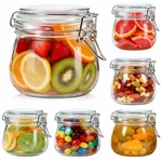 Skoche 17OZ Glass Jars With Lids 6 Pack, Storage Jar.... Fixed Price $30.39.