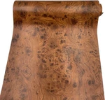 Yifely Brown Wood Grain Furniture Paper Pvc 17.7"W X 118.1"L,. Fixed Price $23.96.