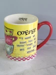 Lang Coffee Three Cups Ceramic Mug With Artwork By Lisa Kaus 17OZ 5001351. Fixed Price $14.99.