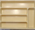 Vtg Mid Century Max Klein Cutlery Tray Silverware Drawer Organizer #C-65. Fixed Price $17.00.