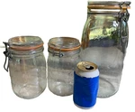 Set Super Canning Mason Glass Jars Liter 1. Fixed Price $59.41.